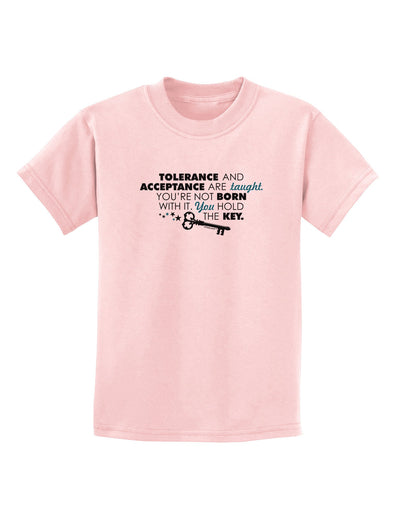 Tolerance And Acceptance Childrens T-Shirt-Childrens T-Shirt-TooLoud-PalePink-X-Small-Davson Sales