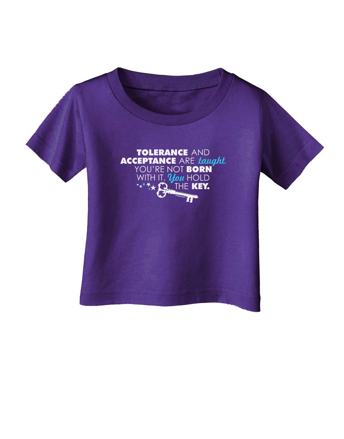 Tolerance And Acceptance Infant T-Shirt Dark-Infant T-Shirt-TooLoud-Purple-06-Months-Davson Sales