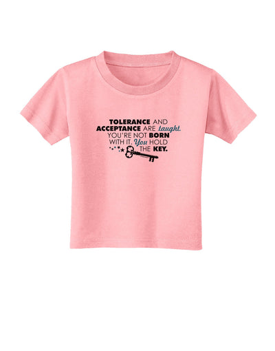 Tolerance And Acceptance Toddler T-Shirt-Toddler T-Shirt-TooLoud-Candy-Pink-2T-Davson Sales