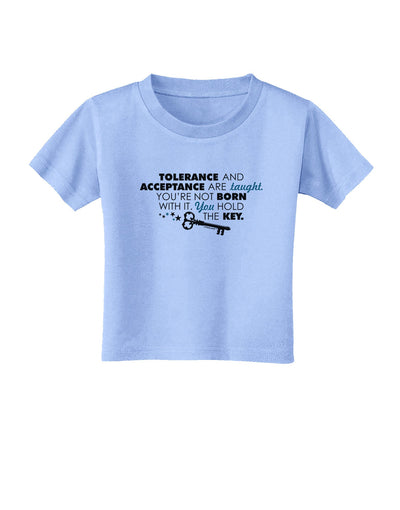 Tolerance And Acceptance Toddler T-Shirt-Toddler T-Shirt-TooLoud-Aquatic-Blue-2T-Davson Sales