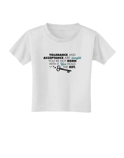 Tolerance And Acceptance Toddler T-Shirt-Toddler T-Shirt-TooLoud-White-2T-Davson Sales