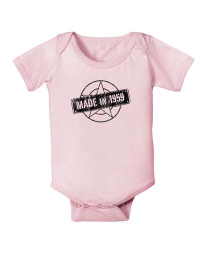 TooLoud 60th Birthday Gift Made in 1959 Baby Romper Bodysuit-Baby Romper-TooLoud-Pink-06-Months-Davson Sales