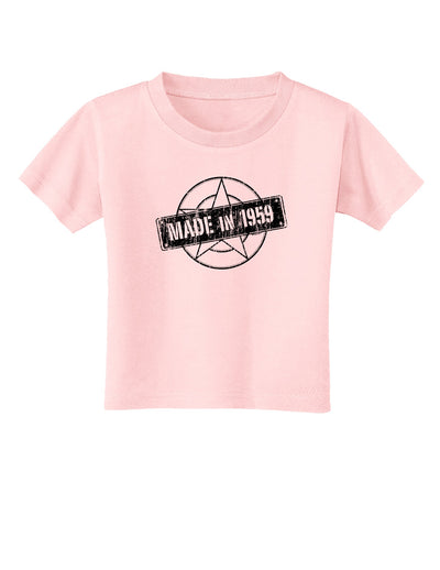 TooLoud 60th Birthday Gift Made in 1959 Toddler T-Shirt-Toddler T-shirt-TooLoud-Candy-Pink-2T-Davson Sales