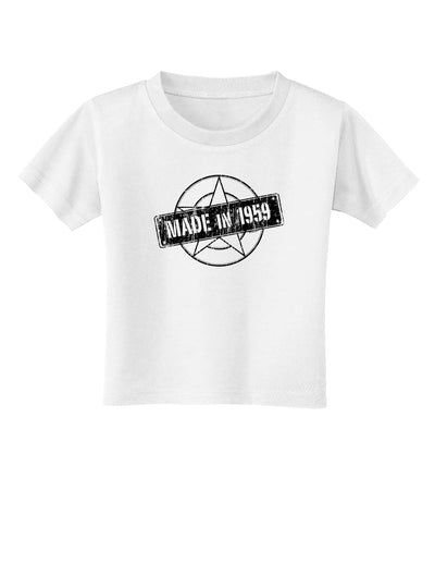 TooLoud 60th Birthday Gift Made in 1959 Toddler T-Shirt-Toddler T-shirt-TooLoud-White-2T-Davson Sales