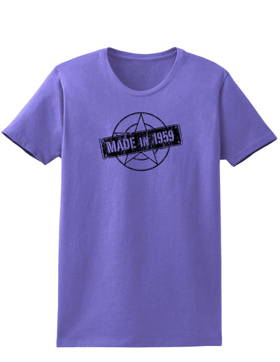 TooLoud 60th Birthday Gift Made in 1959 Womens T-Shirt-Womens T-Shirt-TooLoud-Violet-X-Small-Davson Sales