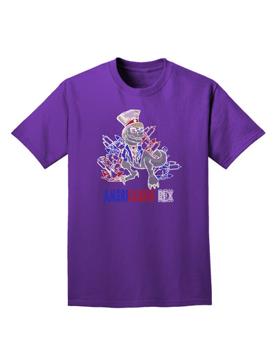 TooLoud AMERISAURUS REX Dark Adult Dark T-Shirt-Mens-Tshirts-TooLoud-Purple-Small-Davson Sales