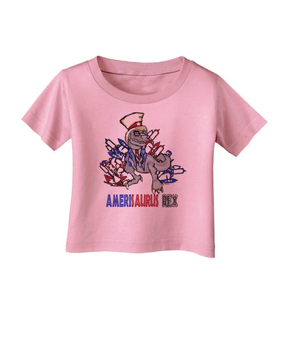 TooLoud AMERISAURUS REX Infant T-Shirt-Infant T-Shirt-TooLoud-Candy-Pink-06-Months-Davson Sales