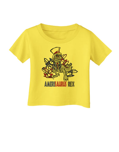 TooLoud AMERISAURUS REX Infant T-Shirt-Infant T-Shirt-TooLoud-Yellow-06-Months-Davson Sales