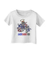 TooLoud AMERISAURUS REX Infant T-Shirt-Infant T-Shirt-TooLoud-White-06-Months-Davson Sales