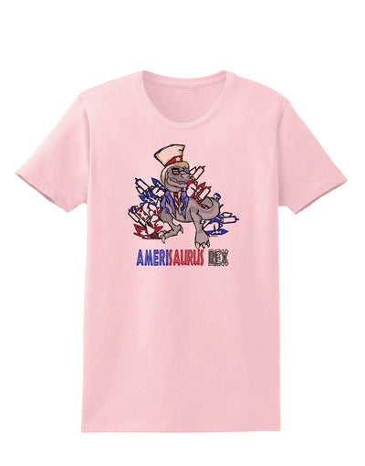 TooLoud AMERISAURUS REX Womens T-Shirt-Womens T-Shirt-TooLoud-PalePink-X-Small-Davson Sales