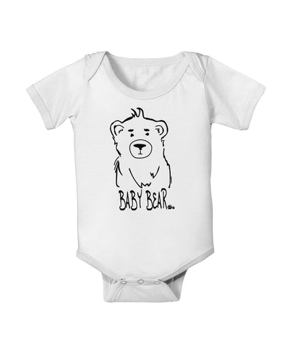 TooLoud Baby Bear Baby Romper Bodysuit-Baby Romper-TooLoud-White-06-Months-Davson Sales
