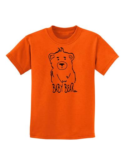 TooLoud Baby Bear Childrens T-Shirt-Childrens T-Shirt-TooLoud-Orange-X-Small-Davson Sales