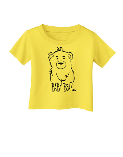 TooLoud Baby Bear Infant T-Shirt-Infant T-Shirt-TooLoud-Yellow-06-Months-Davson Sales
