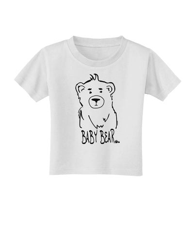 TooLoud Baby Bear Toddler T-Shirt-Toddler T-shirt-TooLoud-White-2T-Davson Sales