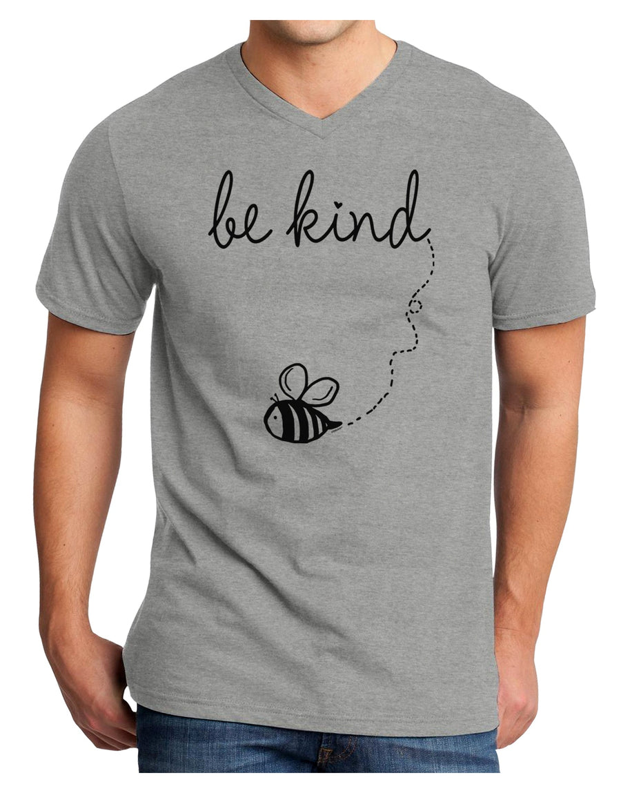 TooLoud Be Kind Adult V-Neck T-shirt-Mens V-Neck T-Shirt-TooLoud-White-Small-Davson Sales