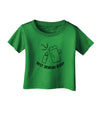 TooLoud Best Drinking Buddy Infant T-Shirt Dark-Infant T-Shirt-TooLoud-Clover-Green-06-Months-Davson Sales