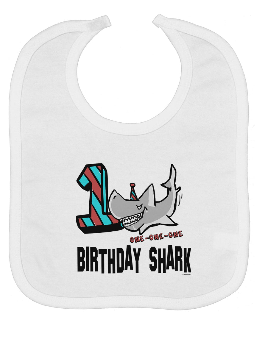 TooLoud Birthday Shark ONE Baby Bib