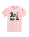 TooLoud Birthday Shark ONE Childrens T-Shirt-Childrens T-Shirt-TooLoud-PalePink-X-Small-Davson Sales