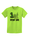 TooLoud Birthday Shark ONE Childrens T-Shirt-Childrens T-Shirt-TooLoud-Lime-Green-X-Small-Davson Sales