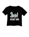 TooLoud Birthday Shark ONE Dark Infant T-Shirt Dark-Infant T-Shirt-TooLoud-Black-06-Months-Davson Sales