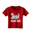 TooLoud Birthday Shark ONE Toddler T-Shirt Dark-Toddler T-shirt-TooLoud-Red-2T-Davson Sales