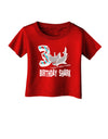 TooLoud Birthday Shark Three Infant T-Shirt Dark-Infant T-Shirt-TooLoud-Red-06-Months-Davson Sales