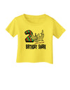 TooLoud Birthday Shark Two Infant T-Shirt-Infant T-Shirt-TooLoud-Yellow-06-Months-Davson Sales