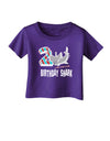 TooLoud Birthday Shark Two Infant T-Shirt Dark-Infant T-Shirt-TooLoud-Purple-06-Months-Davson Sales