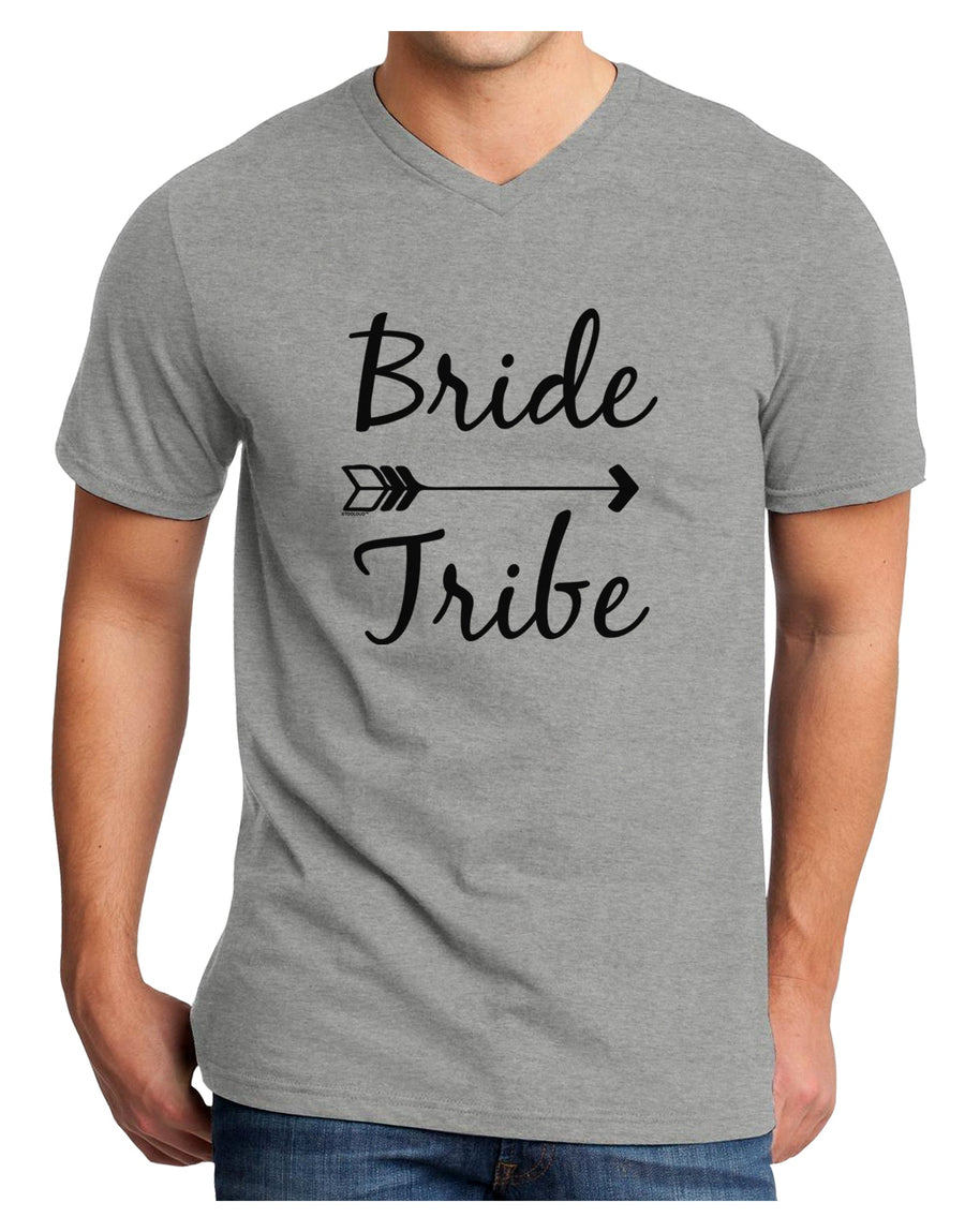 TooLoud Bride Tribe Adult V-Neck T-shirt-Mens V-Neck T-Shirt-TooLoud-White-Small-Davson Sales