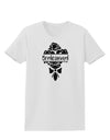 TooLoud Bridesmaid Bouquet Silhouette Womens T-Shirt-Womens T-Shirt-TooLoud-White-X-Small-Davson Sales