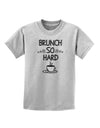 TooLoud Brunch So Hard Eggs and Coffee Childrens T-Shirt-Childrens T-Shirt-TooLoud-AshGray-X-Small-Davson Sales