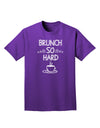 TooLoud Brunch So Hard Eggs and Coffee Dark Adult Dark T-Shirt-Mens-Tshirts-TooLoud-Purple-Small-Davson Sales