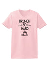 TooLoud Brunch So Hard Eggs and Coffee Womens T-Shirt-Womens T-Shirt-TooLoud-PalePink-X-Small-Davson Sales