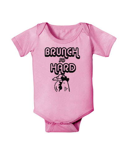 TooLoud Brunch So Hard Hen Baby Romper Bodysuit-Baby Romper-TooLoud-Pink-06-Months-Davson Sales
