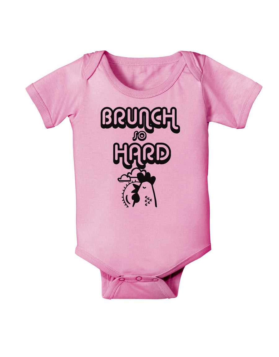 TooLoud Brunch So Hard Hen Baby Romper Bodysuit-Baby Romper-TooLoud-White-06-Months-Davson Sales