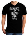 TooLoud Brunch So Hard Hen Dark Adult Dark V-Neck T-Shirt-Mens V-Neck T-Shirt-TooLoud-Black-Small-Davson Sales