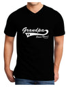 TooLoud Custom Grandpa Since YOUR YEAR DARK Adult Dark V-Neck T-Shirt-Mens V-Neck T-Shirt-TooLoud-Black-Small-Davson Sales