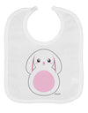 TooLoud Cute Bunny with Floppy Ears - Pink Baby Bib