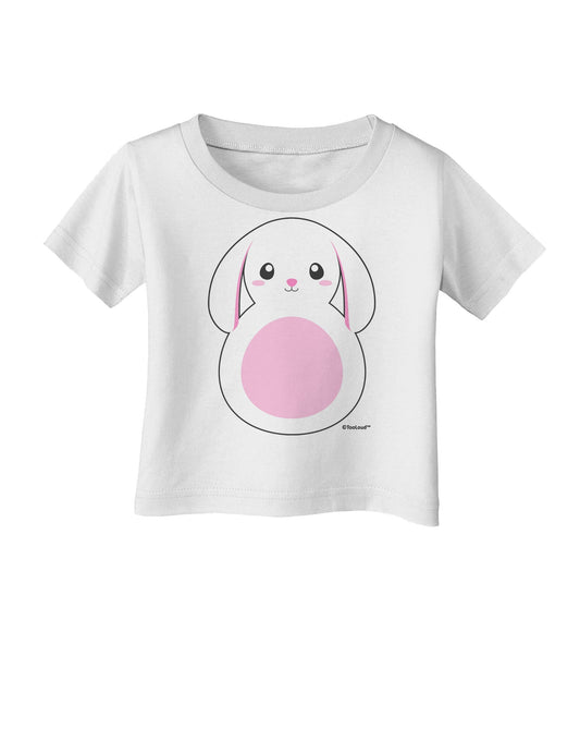 TooLoud Cute Bunny with Floppy Ears - Pink Infant T-Shirt-Infant T-Shirt-TooLoud-White-06-Months-Davson Sales