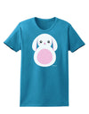 TooLoud Cute Bunny with Floppy Ears - Pink Womens Dark T-Shirt-Womens T-Shirt-TooLoud-Turquoise-X-Small-Davson Sales