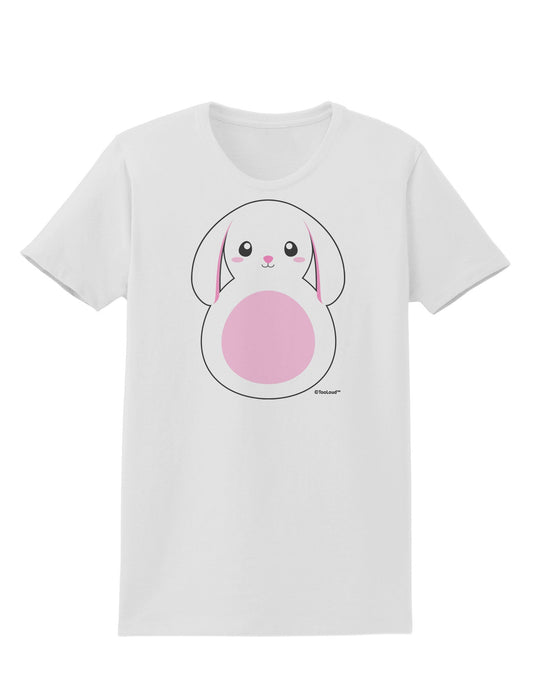 TooLoud Cute Bunny with Floppy Ears - Pink Womens T-Shirt-Womens T-Shirt-TooLoud-White-X-Small-Davson Sales