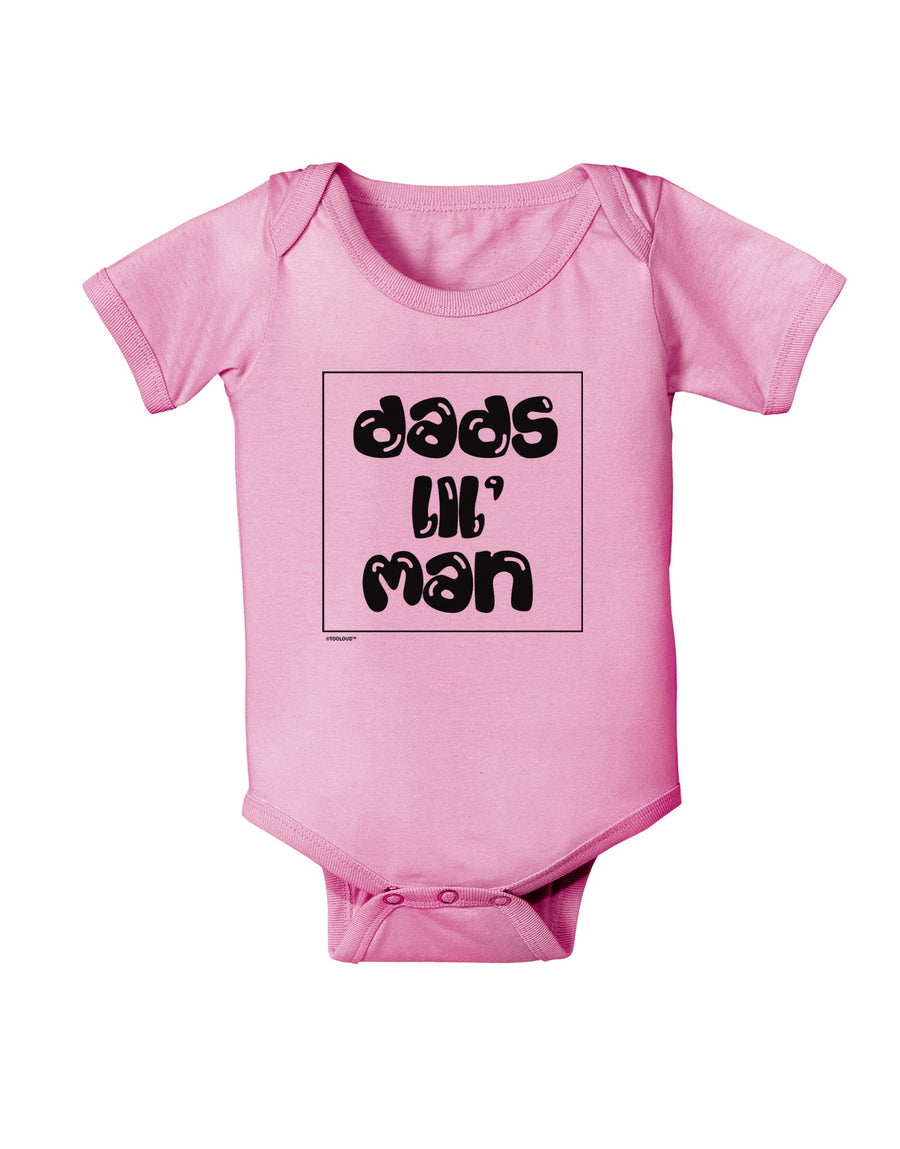 TooLoud Dads Lil Man Baby Romper Bodysuit-Baby Romper-TooLoud-White-06-Months-Davson Sales