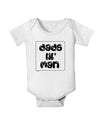 Dads Lil Man Baby Romper Bodysuit - White - 18 Months Tooloud