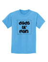 TooLoud Dads Lil Man Childrens T-Shirt-Childrens T-Shirt-TooLoud-Aquatic-Blue-X-Small-Davson Sales