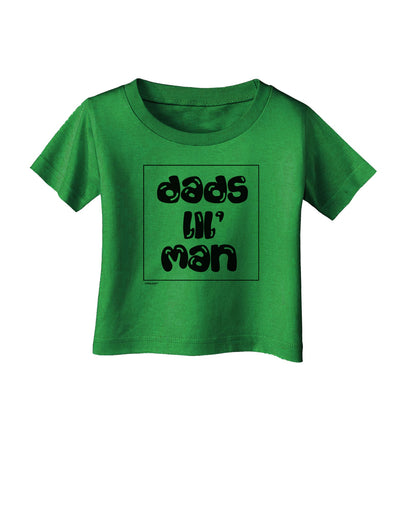 TooLoud Dads Lil Man Infant T-Shirt Dark-Infant T-Shirt-TooLoud-Clover-Green-06-Months-Davson Sales