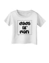 Dads Lil Man Infant T-Shirt - White - 18Months Tooloud