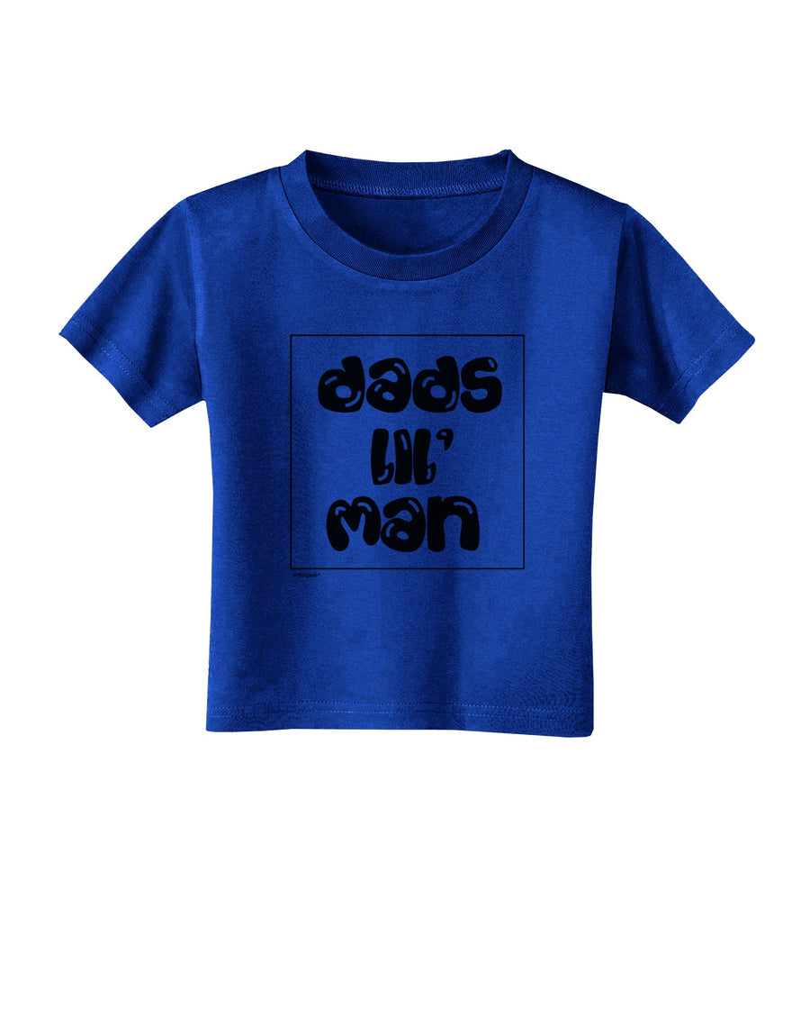 TooLoud Dads Lil Man Toddler T-Shirt Dark-Toddler T-shirt-TooLoud-Red-2T-Davson Sales