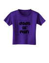 TooLoud Dads Lil Man Toddler T-Shirt Dark-Toddler T-shirt-TooLoud-Purple-2T-Davson Sales