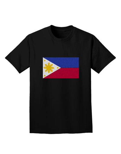 TooLoud Distressed Philippines Flag Adult Dark T-Shirt-Mens-Tshirts-TooLoud-Black-Small-Davson Sales