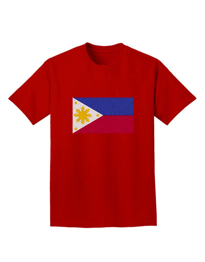 TooLoud Distressed Philippines Flag Adult Dark T-Shirt-Mens-Tshirts-TooLoud-Red-Small-Davson Sales